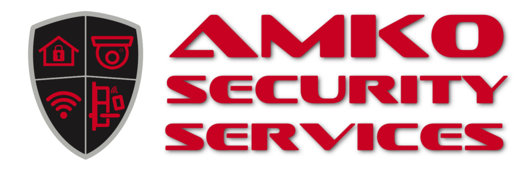 AMKO security services red logo