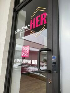 Access control entry at a local women's fitness facility in Murray, Kentucky